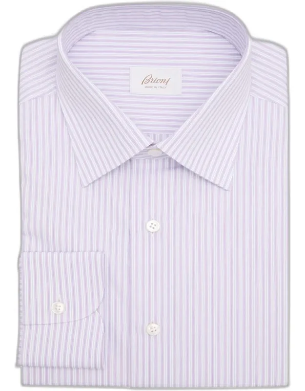 Cotton Stripe Dress Shirt