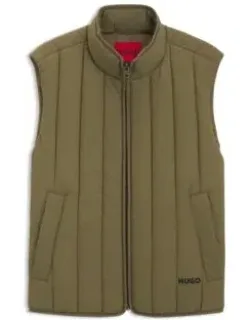 Lightweight Gilet With Vertical Quilting
