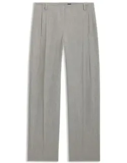 Regular-fit Trousers In Sharkskin Twill