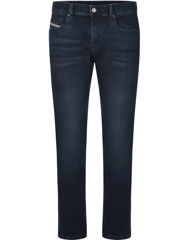 Jeans With Stone Wash Effect And Five Pockets