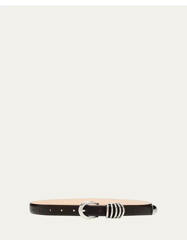 Hollyhock Leather Belt