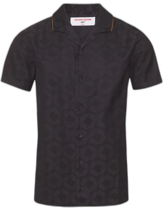 Classic Fit Capri Collar Jacquard Shirt