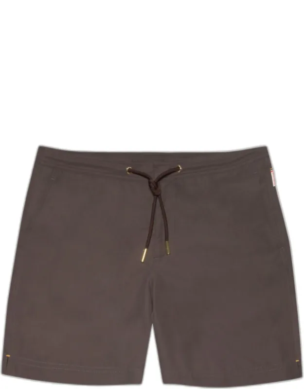 Mid-length Drawcord Swim Shorts