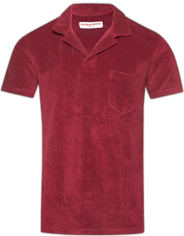 Terry Polo Shirt Textured Holiday Essential