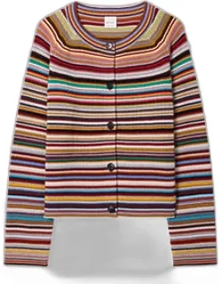 Merino Wool 'signature Stripe' Cardigan