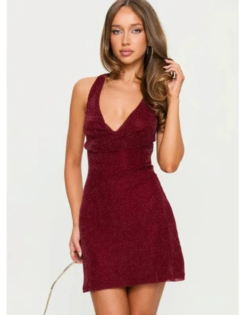 Hypnotise Ruched Halter Mini Dress