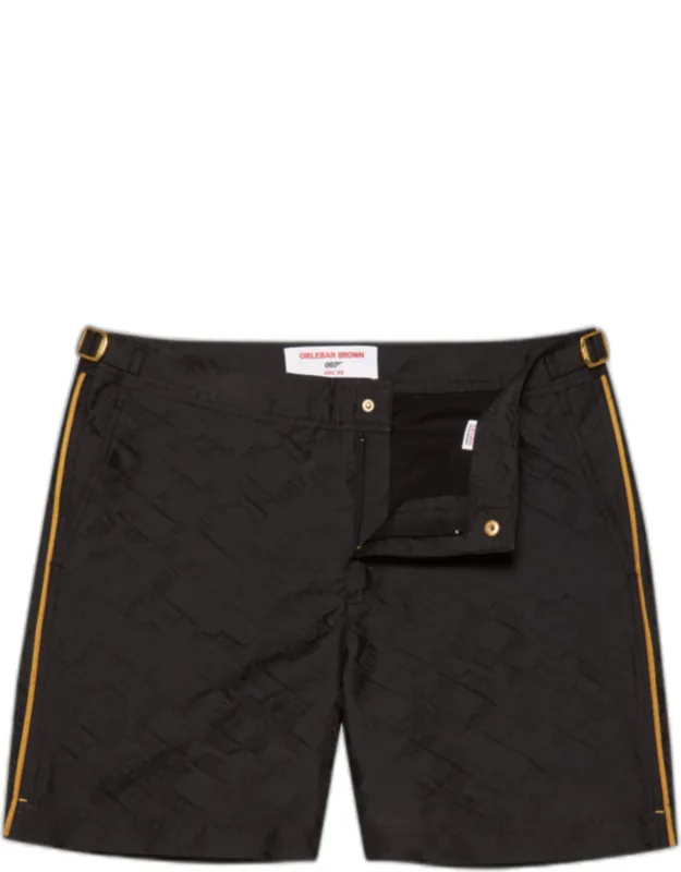 Mid-length Jacquard '007' Logo Swim Shorts