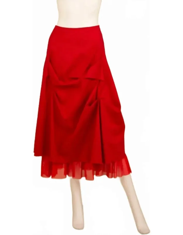 Tulle Hem Skirt