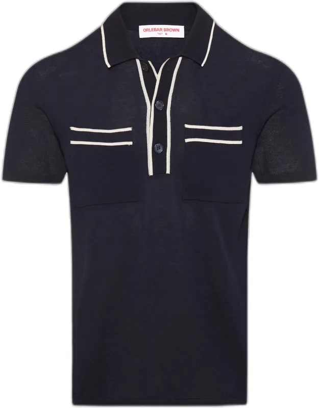 Polo Shirt Silk-cotton Statement Knit