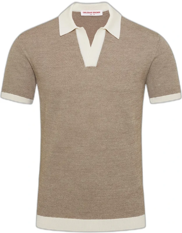 Contrast Polo Shirt Tailored Two-tone Style