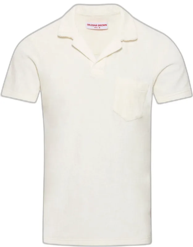 Tailored Fit Cotton Towelling Resort Polo Shirt