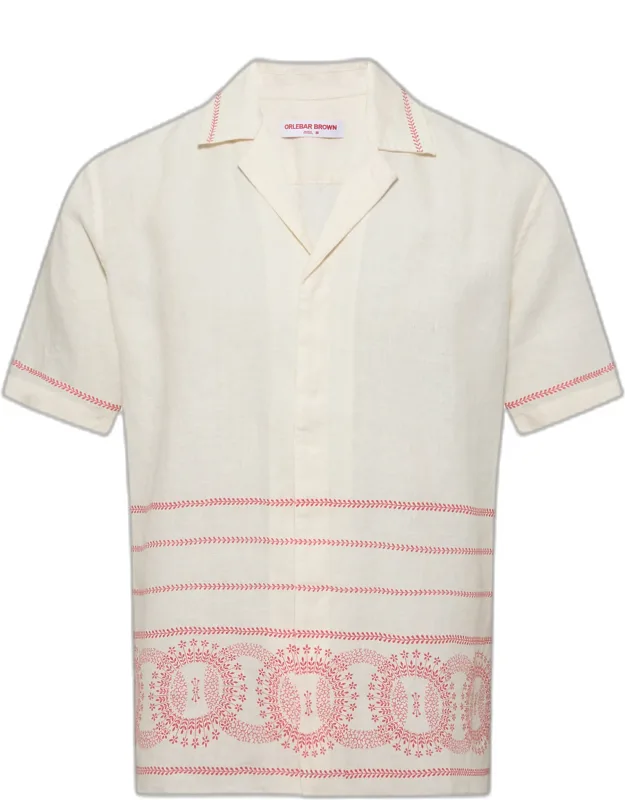 Relaxed Fit Linen Resort Shirt