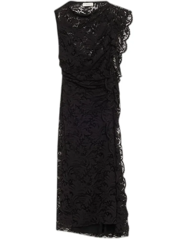Draped Lace Dress