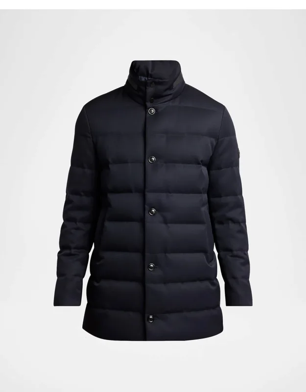 Quilted Down Long Parka With Hood