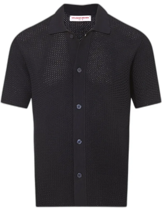 Crochet Polo Shirt Light Tailored Style