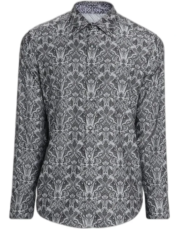 Highland Damask Button-down Shirt