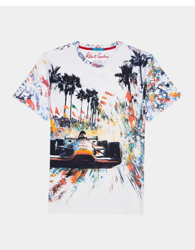 Final Lap Cotton Graphic T-shirt