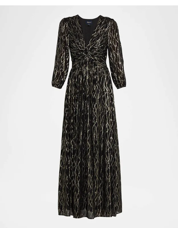 Twist-front Maxi Dress