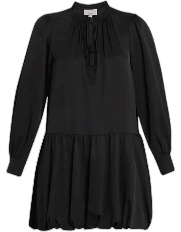 Valetta Long-sleeve Bubble Mini Dress