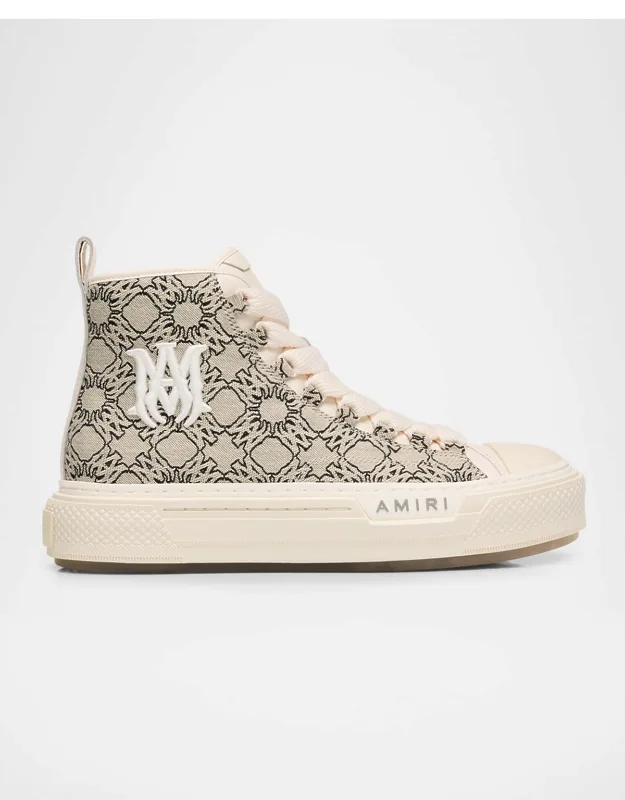 Quad Court Hi Embroidered High-top Sneakers