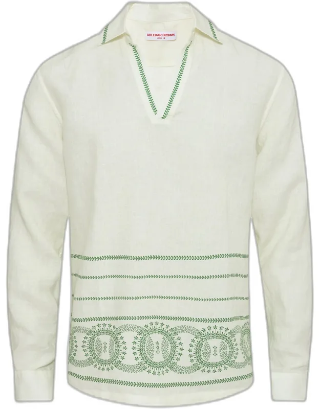 Relaxed Fit Long-sleeve Overhead Shirt