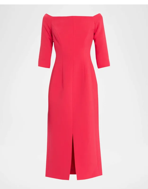 Off-shoulder Midi Dress