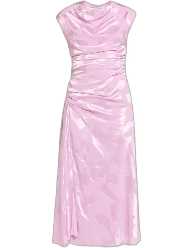 Draped Midi Dress