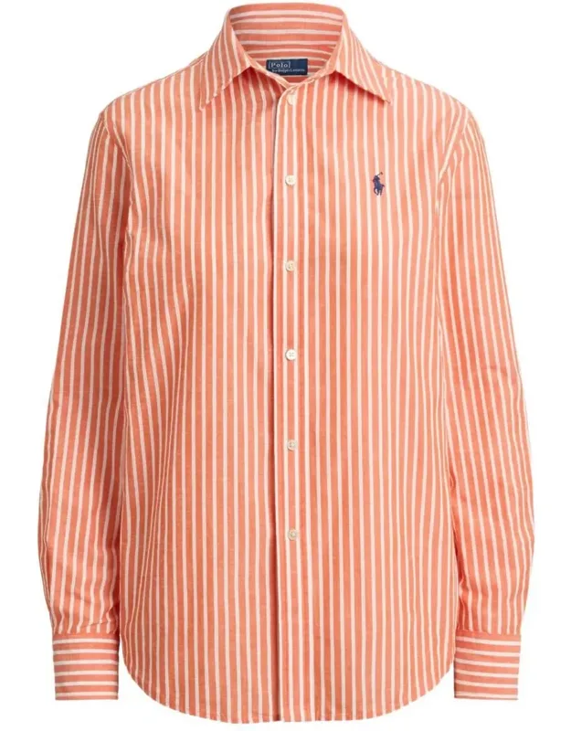 Relaxed Fit Striped Cotton Shirt