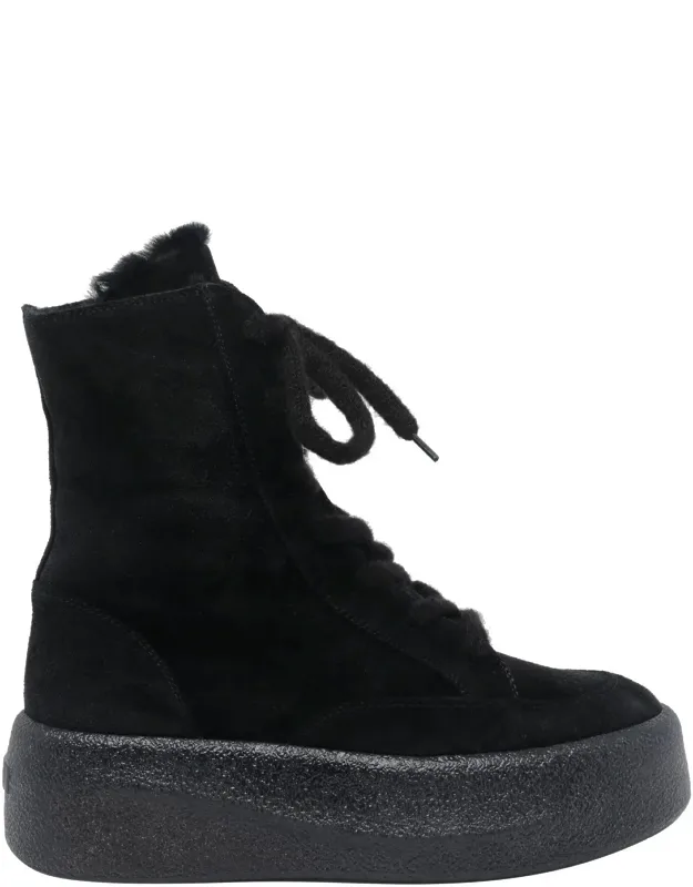 Boots Round Toe Suede Upper