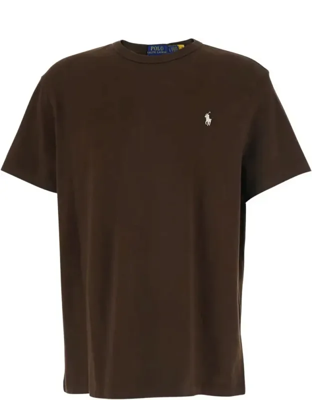 Classic Fit Brown Crew Neck T-shirt