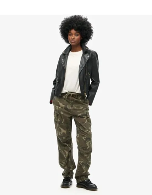Low Rise Parachute Cargo Pants