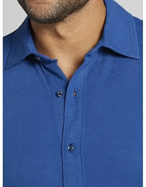Modern Fit Cotton Short Sleeve Button Up Shirt