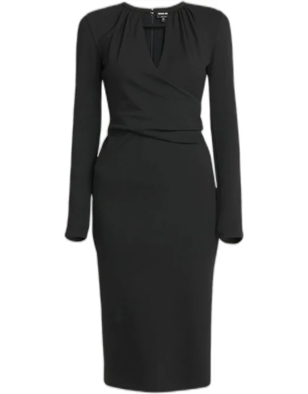 Keyhole Milano Jersey Sheath Dress