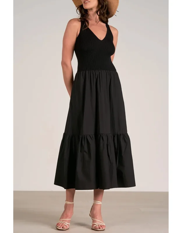 Rhodes Mixed Media Maxi Dress