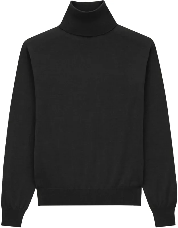 Cashmere, Wool, And Silk Turtleneck Pullover