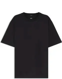 Regular-fit T-shirt In Micro-patterned Mercerized Cotton