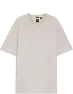 Regular-fit T-shirt In Micro-patterned Mercerized Cotton