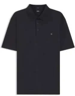 Monogram-jacquard Polo Shirt In Cotton