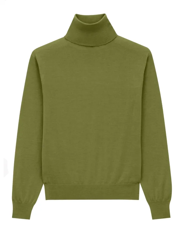 Cashmere, Wool, And Silk Turtleneck Pullover