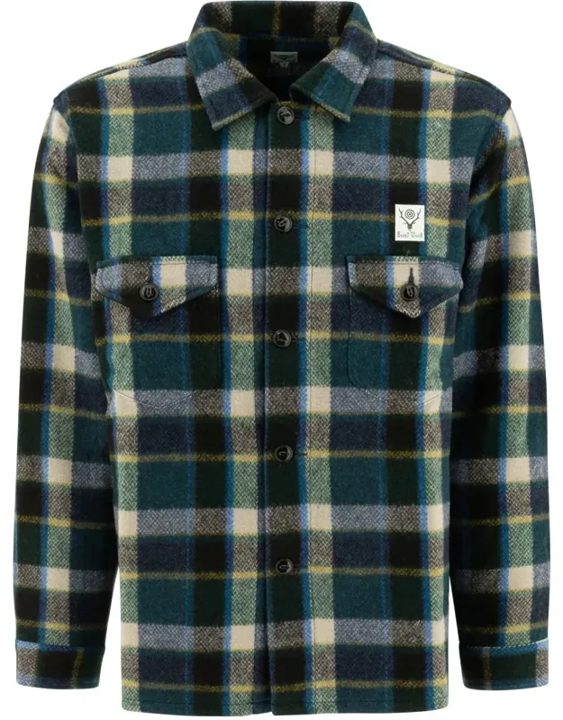"smokey Melton Wool Shirt"