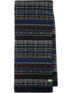 Fair Isle Wool Scarf