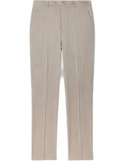 Iridescent Herringbone Wool Trousers