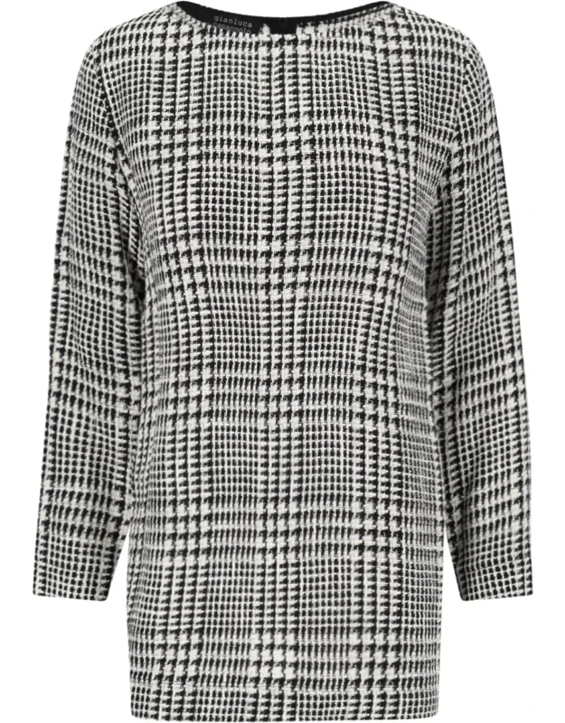 Houndstooth Foot Midi Dress