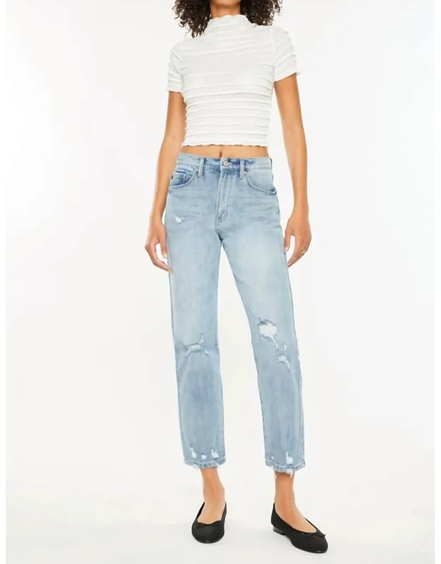 High Rise Straight Jeans