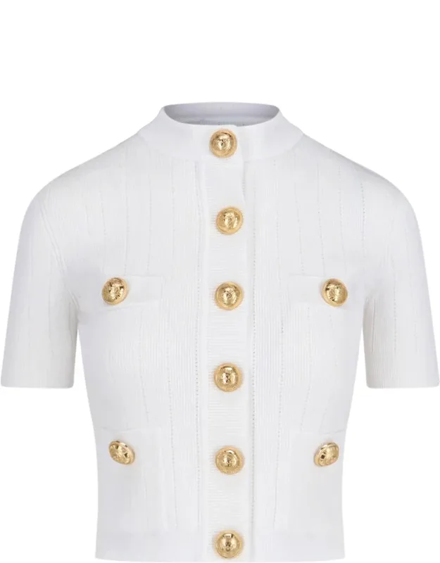 Cardigan With Decorative Buttons