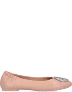 "claire Ballet Flats With Metal Logo Detail"