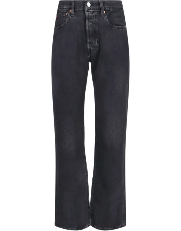 501 Jeans With Distressed Effect, Straight Leg