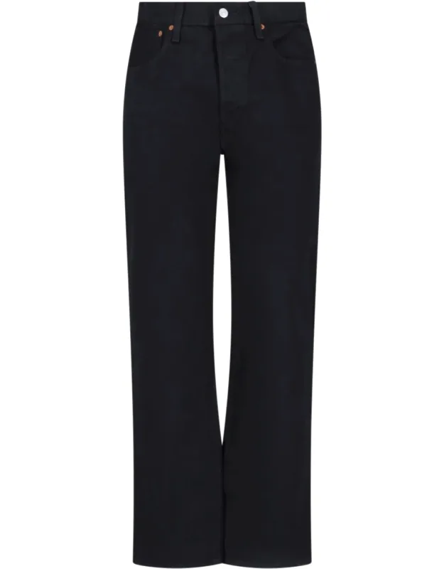 "501 Jeans With Belt Closure And Button Closure"