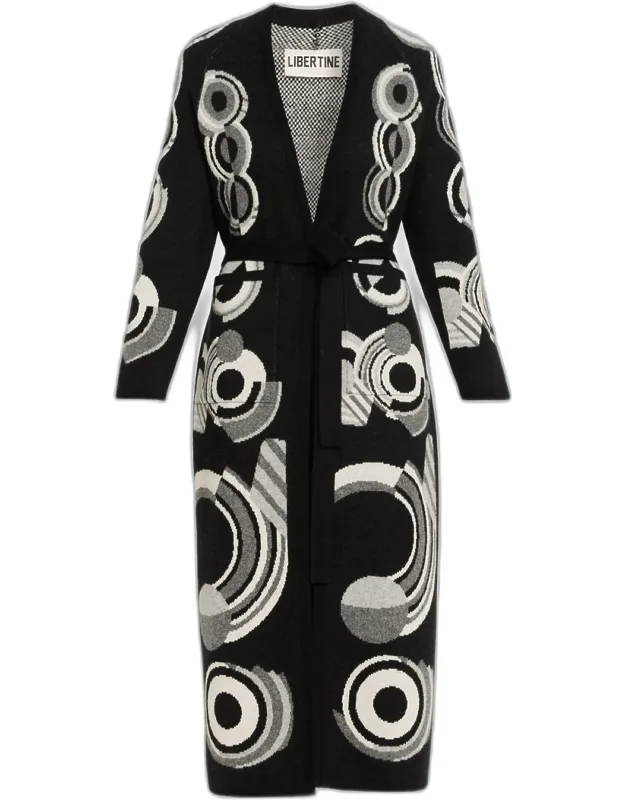 Long Belted Cashmere Cardigan
