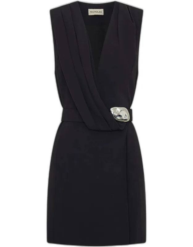Draped Mini Dress